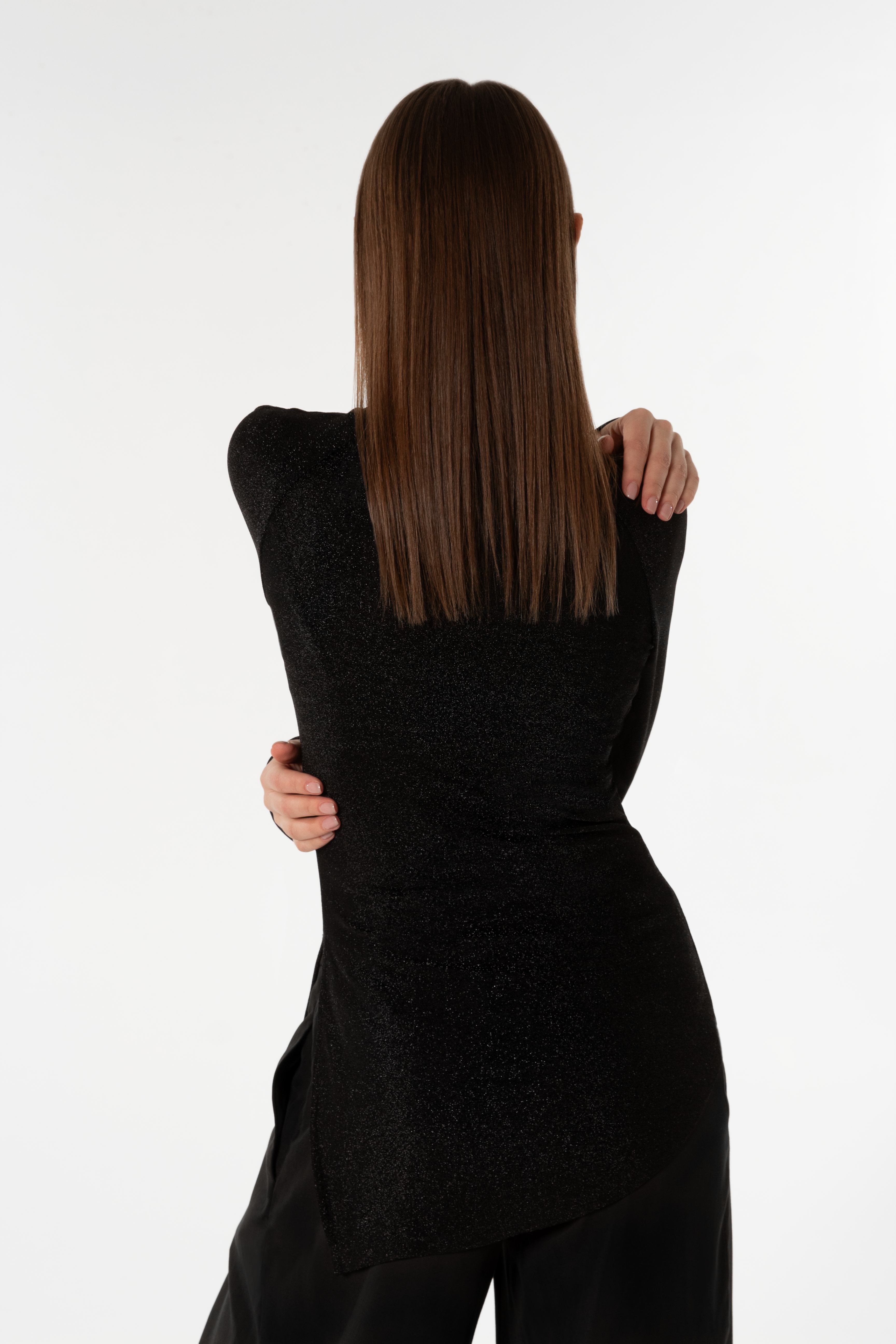 Asymmetrical Hem Long Sleeve Top