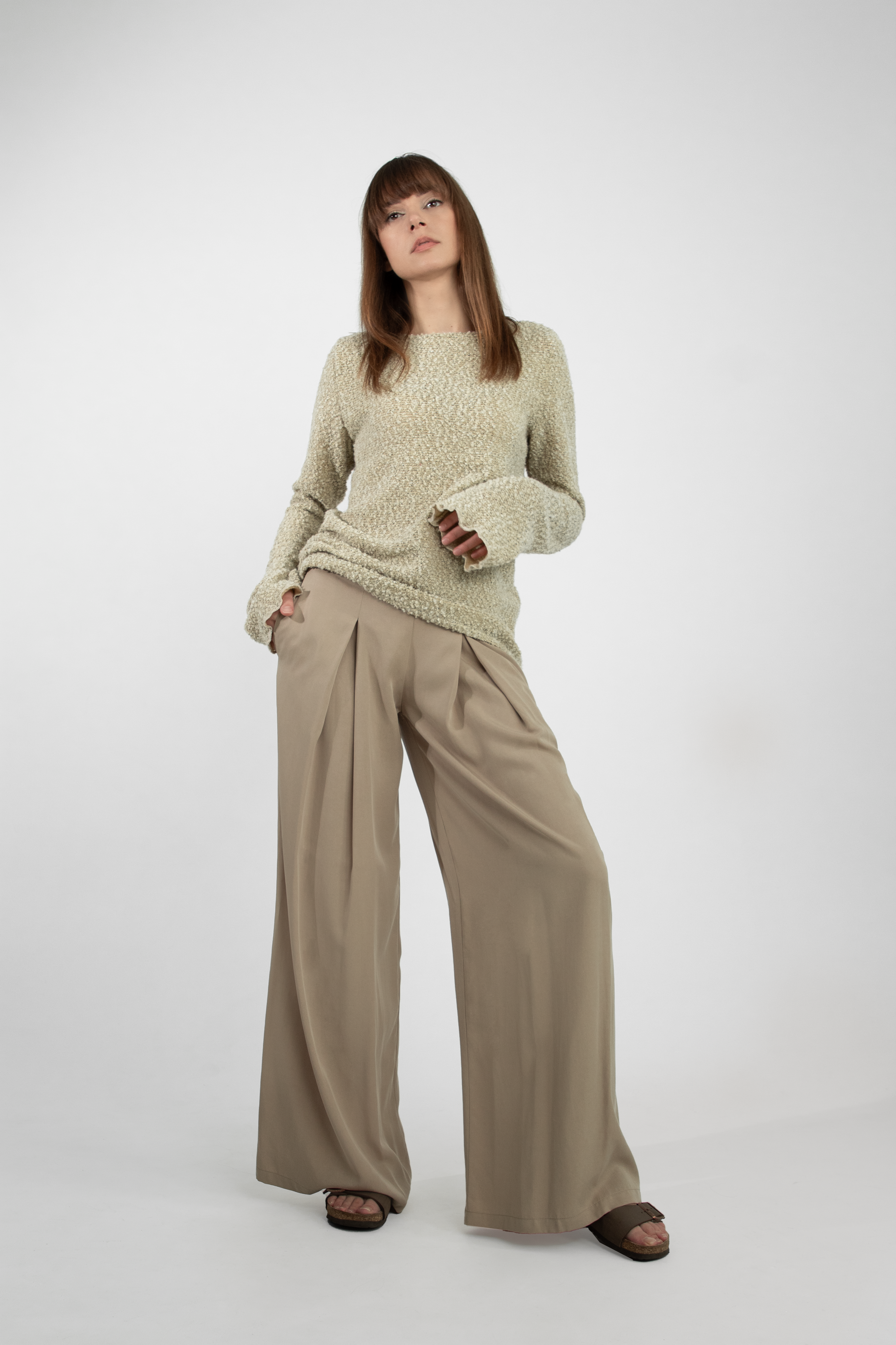 Long-sleeve knit top