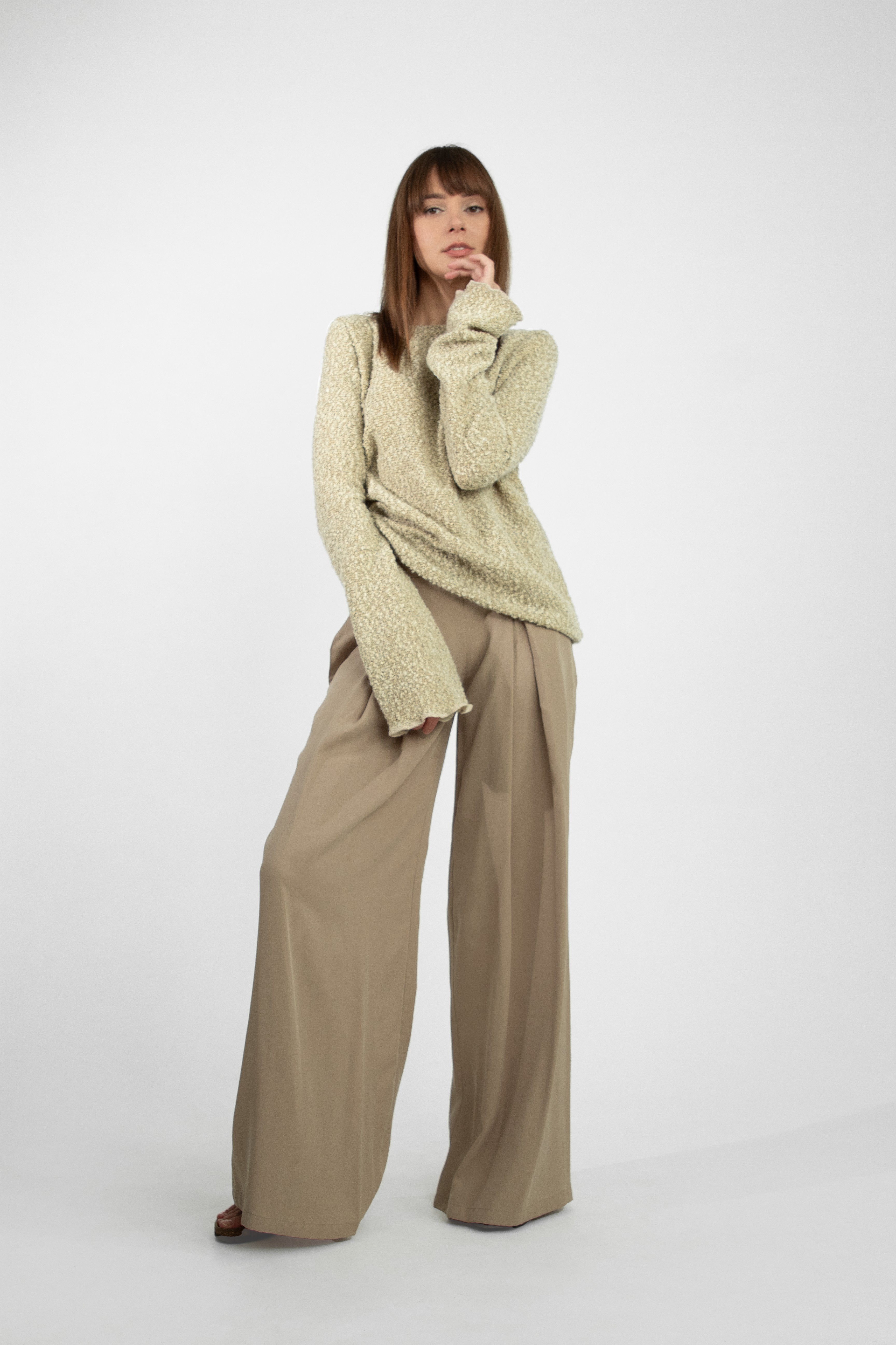 Long-sleeve knit top