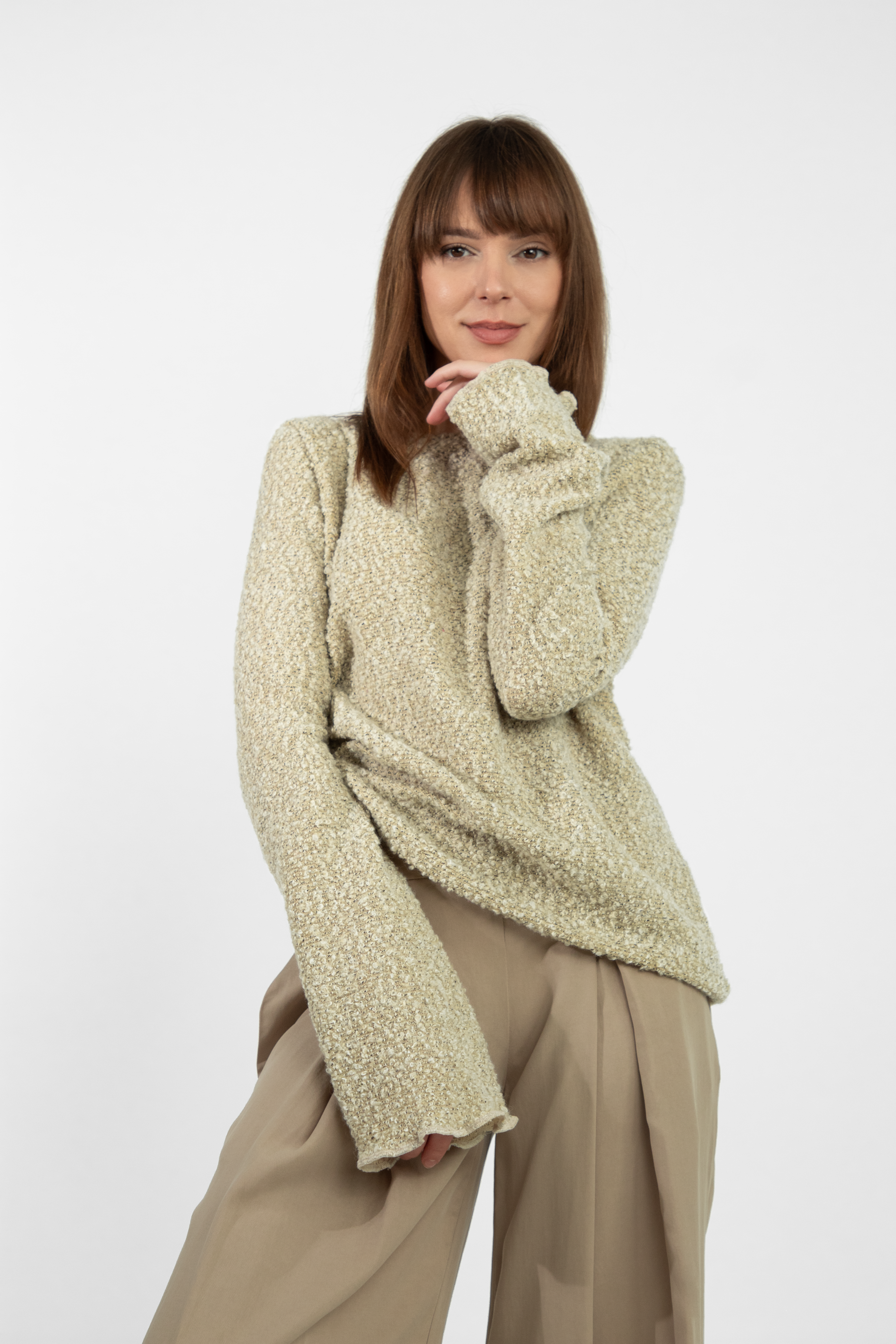 Long-sleeve knit top