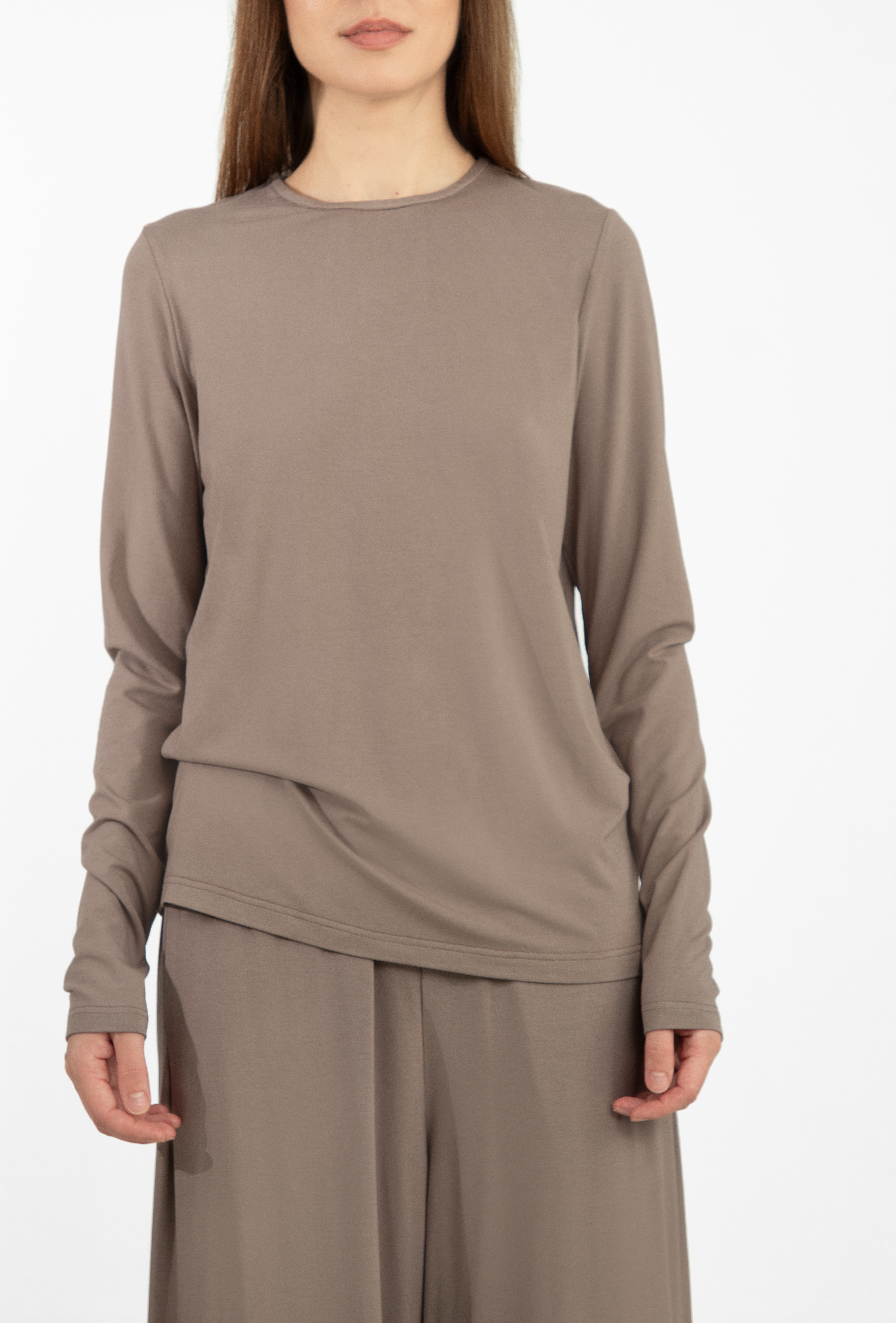 Long-sleeve lounge top